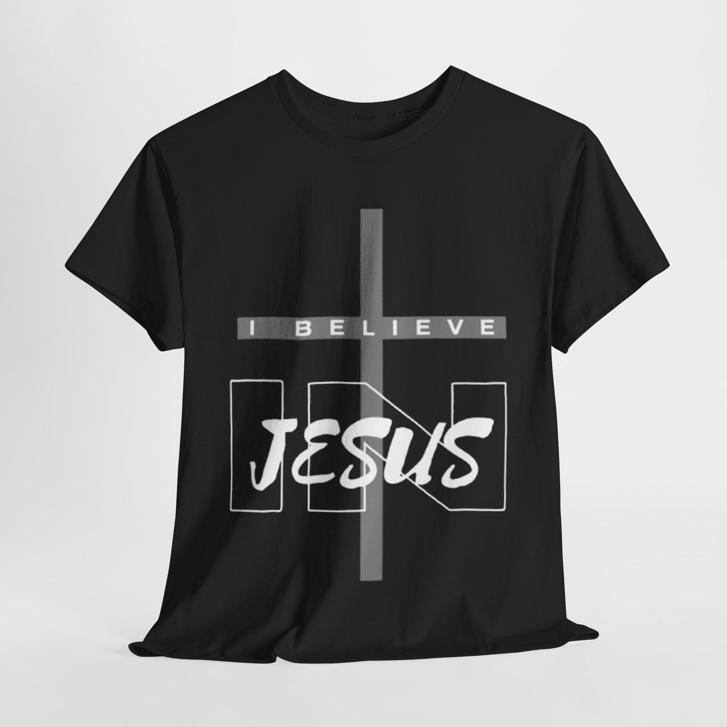 Unisex Heavy Cotton Tee - 'I Believe Jesus' Graphic T-Shirt